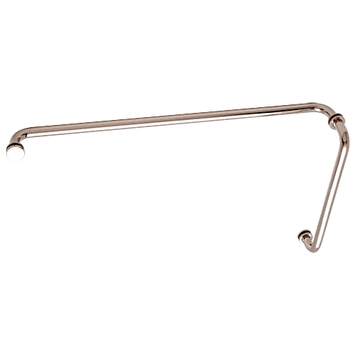 Polished Nickel 12" Pull Handle and 24" Towel Bar BM Series Combination With Metal Washers