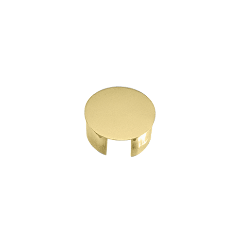 Polished Brass End Cap for 3" Cap Railing