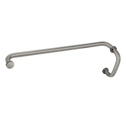 Brushed Satin Chrome 6" Pull Handle and 22" Towel Bar BM Series Combination With Metal Washers