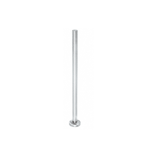 Polished Stainless 42" Steel Round Glass Clamp Blank Post Railing Kit