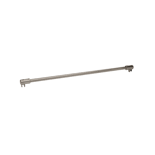 Brushed Nickel 51" Sleeve-Over Glass-To-Glass Support Bar for 3/8" to 1/2" Thick Glass