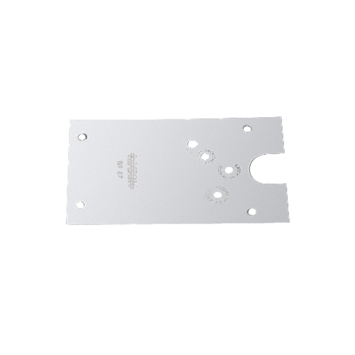 Polished Chrome 27 Series Left Hand Offset-Hung Floor Mounted Door Closer Cover Plate Polished Chrome 27 Series Left Hand Offset-Hung Floor Mounted Door Closer Cover Plate