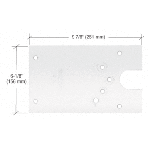 Rixson 274750lhpc Polished Chrome 27 Series Left Hand Offset Hung
