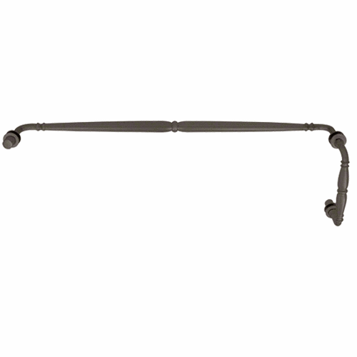 Oil Rubbed Bronze Victorian Style Combination 6" Pull Handle 24" Towel Bar