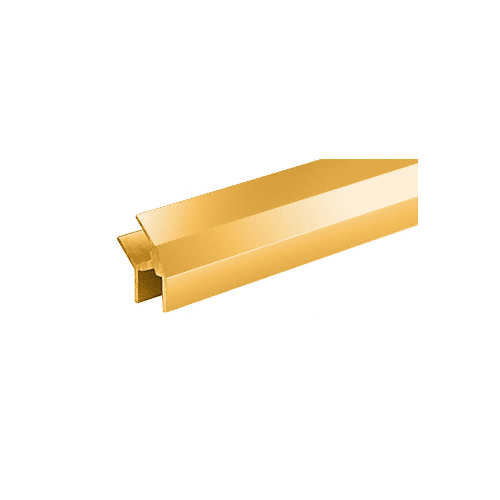 Brite Gold Anodized 135 Degree Partition Post for Special Installation 144" Stock Length