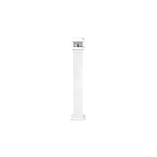 Oyster White Decorative Cap Light for 4" x 4" Vertical Aluminum Post