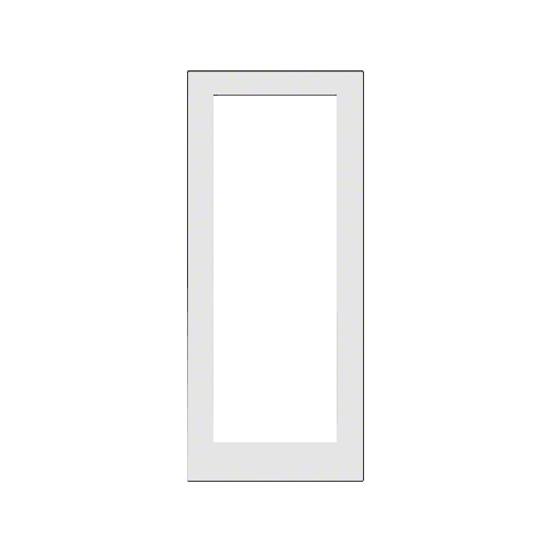 White KYNAR Paint IG600 Series Blank Single Hurricane Resistant Offset Hung Entrance Door - No Prep