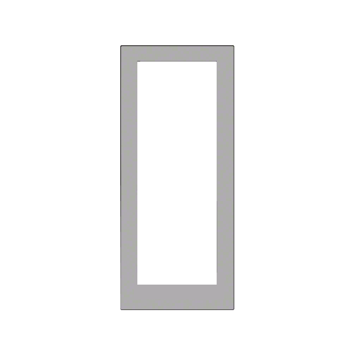 IG600 Series Clear Anodized Blank Single Hurricane Resistant Offset Hung Entrance Door- No Prep