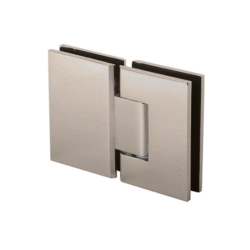 Brushed Nickel Melbourne 180 Degree Glass-to-Glass Hinge