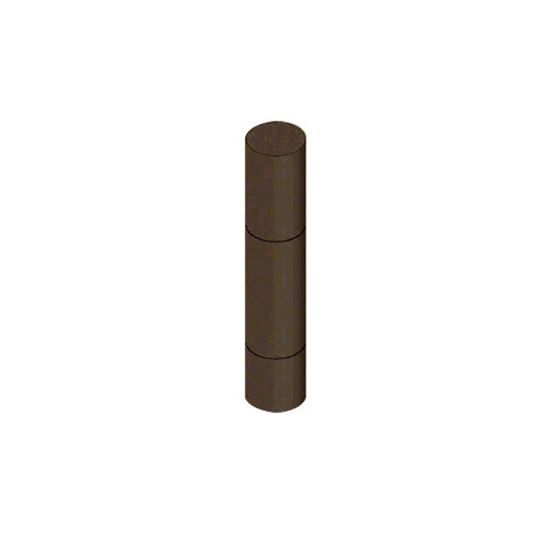 Oil Rubbed Bronze Bollard 9" Round with Flat Top and Single Line Accents