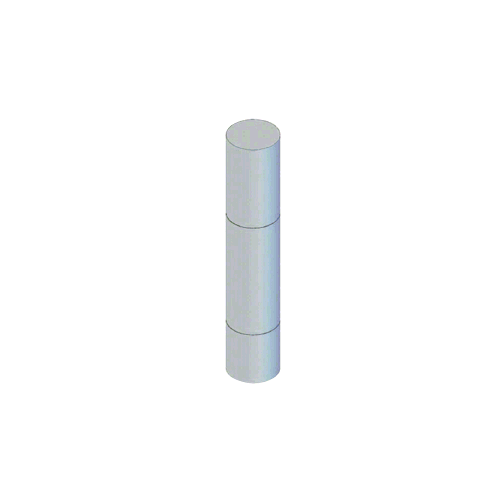Stainless Steel Bollard 9" Round with Flat Top and Single Line Accents - Non-Directional