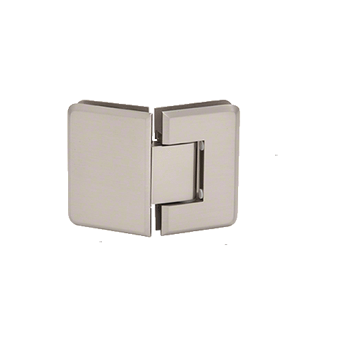 CRL P1N345BN Brushed Nickel Pinnacle 345 Series Adjustable 135 Degree Glass-to-Glass Hinge
