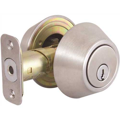 National Brand Alternative DL62-S-KD Double Cylinder Stainless Steel Deadbolt SC1 Keyway