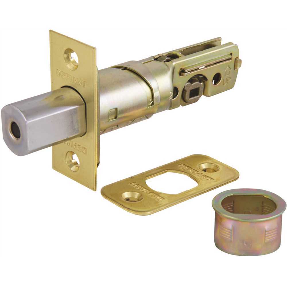 Defiant KDL703-SXV3 6-Way Adjustable Polished Brass Deadlock Latch