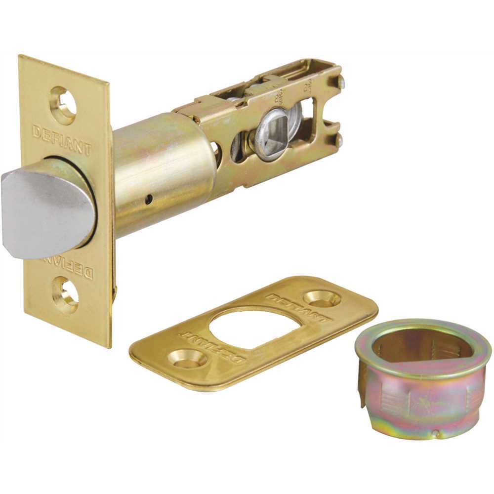 Defiant KTL710-SXA5 6-Way Adjustable Polished Brass Spring Latch