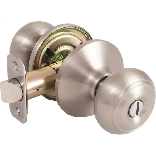 Hartford Satin Nickel Privacy Bed/Bath Door Knob