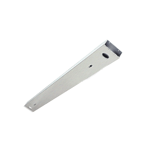 Brushed Stainless Custom Length 4" No Pocket Double Sided Door Header