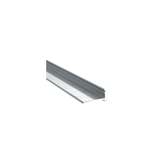 Brite Anodized 72" MK Series Frameless Sliding Shower Door Bottom Track Extrusion for 1/4" and 3/8" Glass