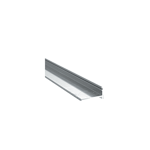 CRL BT72BA Brite Anodized 72" MK Series Frameless Sliding Shower Door Bottom Track Extrusion for 1/4" and 3/8" Glass