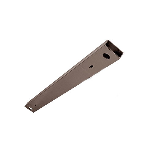 Black Bronze Anodized Custom Length 4-1/2" No Pocket Double Sided Door Header