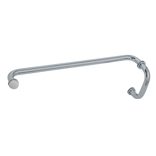 Brushed Satin Chrome 6" Pull Handle and 24" Towel Bar BM Series Combination With Metal Washers