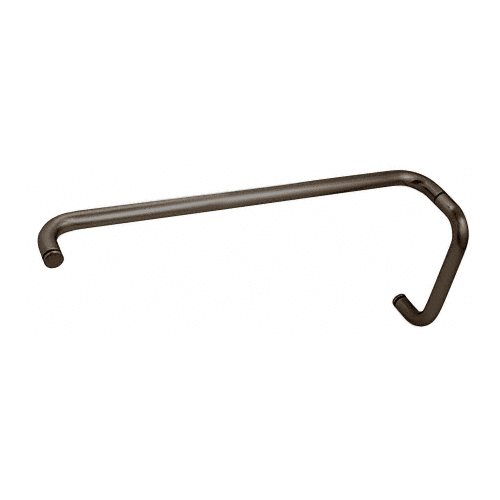 CRL BMNW8X220RB Oil Rubbed Bronze 8" Pull Handle and 22" Towel Bar BM Series Combination Without Metal Washers