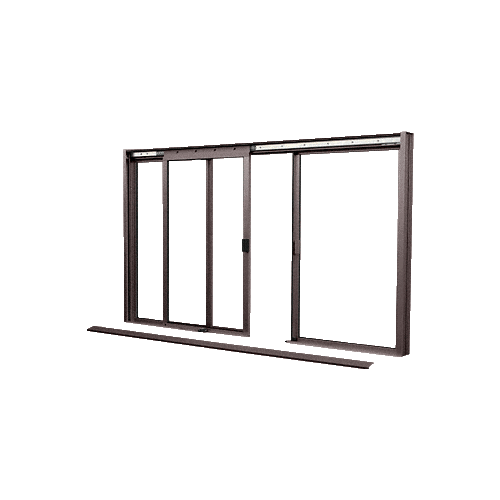 CRL DW2600DU Duranodic Bronze DW Series Manual Deluxe Sliding Service Window OXO without Screen