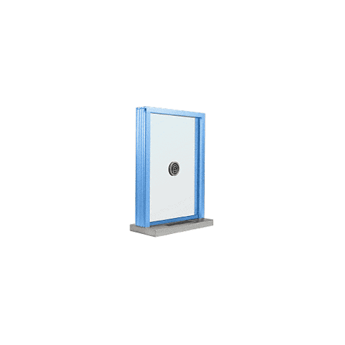 Powder Painted (Specify) Aluminum Standard Inset Frame Exterior Glazed Exchange Window with 12" Shelf and Deal Tray