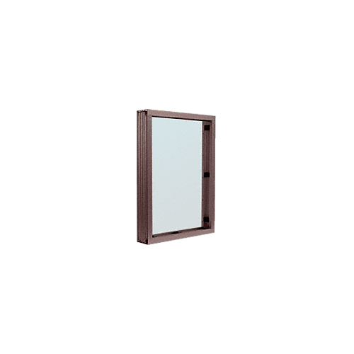 CRL N1V1DU Dark Bronze Aluminum Narrow Inset Frame Interior Glazed Vision Window