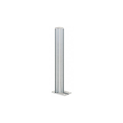 Satin Anodized 36" Left Hand Closed End Standard Partition Post