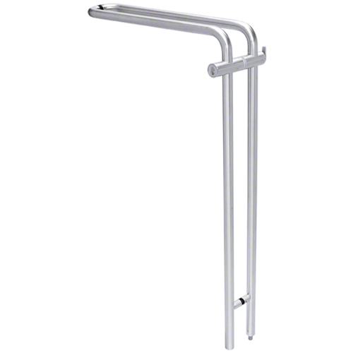 CRL LLPA110CLPS 316 Polished Stainless 48" Left Hand LLPA Series Locking Ladder Pull - Curved Exterior