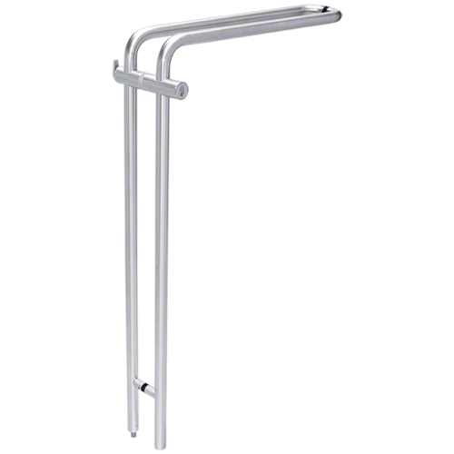 316 Polished Stainless 48" Right Hand LLPA Series Locking Ladder Pull - Curved Exterior