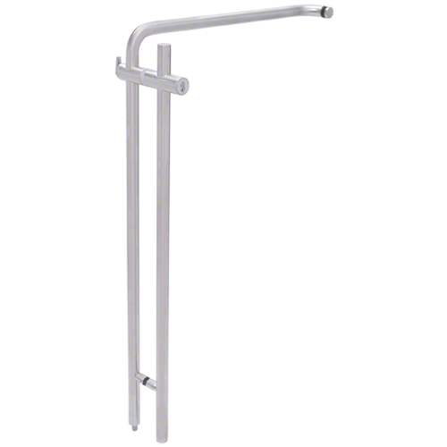 CRL LLPA110KRBS 316 Brushed Stainless 42" Right Hand LLPA Series Locking Ladder Pull - Straight Exterior