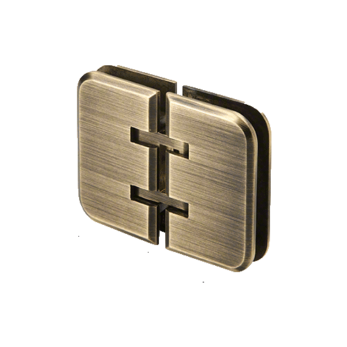 CRL EST180ABR Antique Brass Estate 180 Series 180 Degree GlasstoGlass Hinge