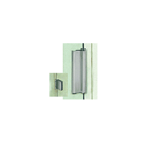 Brushed Nickel 72" High Frameless KD Hinged Door Kit for 1/4" Glass