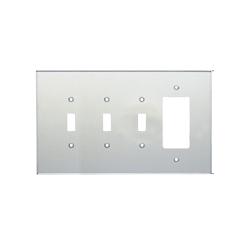 CRL PMP419 Clear Single Designer and Triple Toggle Acrylic Mirror Plate