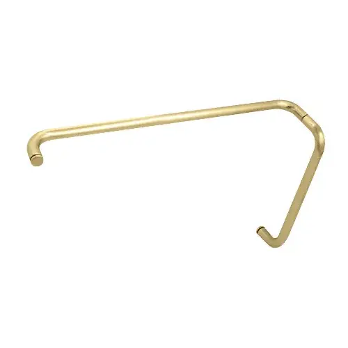 Satin Brass 12" Pull Handle and 24" Towel Bar BM Series Combination Without Metal Washers