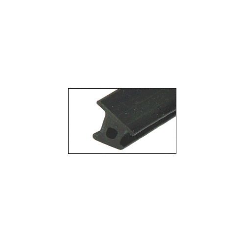 CRL BSG500 Black Top Rubber Gasket for Monolithic Tempered Glass Base Shoe - 500' Roll