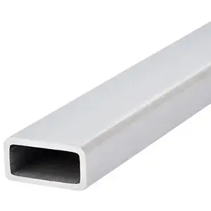 CRL PR1X2BS20 Brushed Stainless 1" x 2" Pipe Rail Tubing - 20' Length