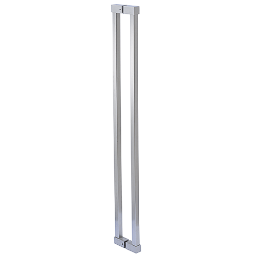 CRL SQC42X42BS Brushed Stainless Cut To Size Glass Mounted Square