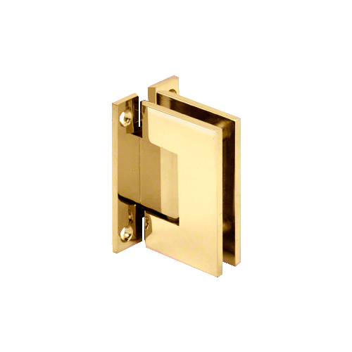CRL V1EH037BR Polished Brass Vienna 037 Series with "H" Wall Plate Hinge