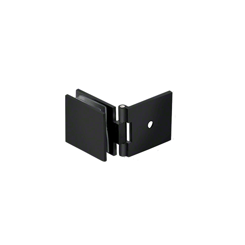 CRL ADJSQ037MBL Matte Black Adjustable Square Wall Mount Glass Clamp