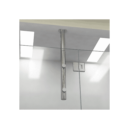CRL VPK33BN Brushed Stainless Steel 33" Two Point Vertical Post System