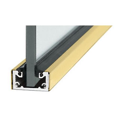 CRL ALUMSCSB3812CLVCP1 Custom Length Satin Brass Shallow "U" Channel