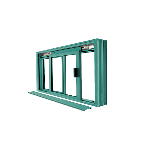 CRL DW1800K Custom Color Custom KYNAR Paint DW Series Manual Deluxe Sliding Service Window OX or XO without Screen