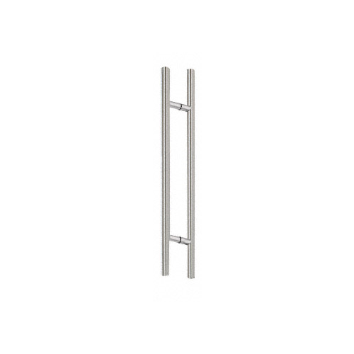 Brushed Stainless 66" Extra Length Ladder Style Back-to-Back Pull Handle