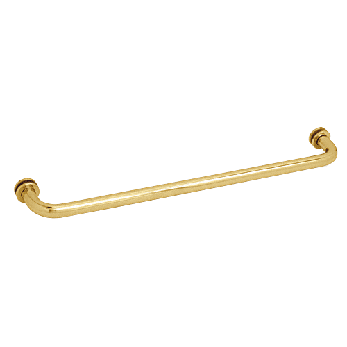 Polished Brass 30" BM Series Tubular Single-Sided Towel Bar