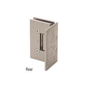 LAURENCE V1E044SC CRL Satin Chrome Vienna 044 Series Wall Mount Offset Back Plate Hinge C.R