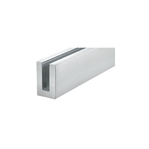 CRL L56S10 L56S Series Mill Aluminum 10' Standard Square Base Shoe Undrilled for 9/16" Glass