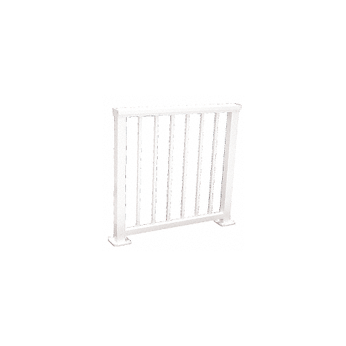 Sky White 200 Series Aluminum Picket Railing System Large Showroom Display- No Base